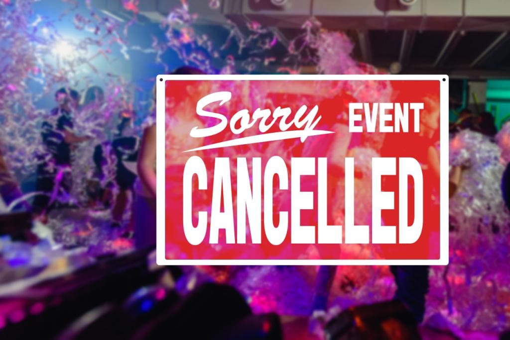 Cancelled event announcement